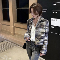 Autumn 2020 new small fragrant lady style jacket women autumn and winter Joker French short coat ins tide