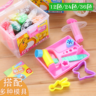 Bộ dụng cụ khuôn đất sét thủ công bằng đất sét màu, không mùi, đất sét nhựa làm bằng tay, trẻ em làm chủ 24 màu mẫu giáo cho bé học sinh tiểu học Đồ chơi giáo dục DIY đất sét siêu nhẹ đất sét tự khô mont marte