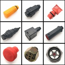 There are oil and gas pump accessories direct-line belt-type piston air compressor breathing nozzle breathing mouth respirator oil mirror oil plug