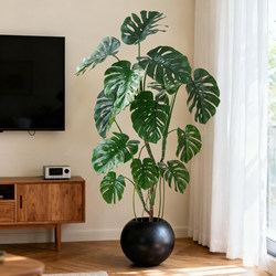 Artificial Bamboo Tortoise Indoor Living Room TV Cabinet Classy Accessible Luxury Decoration Ornaments High Quality Bionic Green Planting Fake Tree