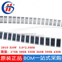 Patch resistance 2010 3 4W 4W 1% 5% 270R 300R 300R 360R 360R 390R 4 3 0 R Ω Ohm