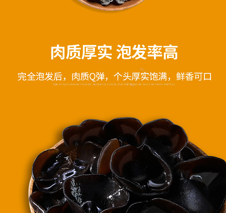 【东北特产】新货椴木黑木耳500g