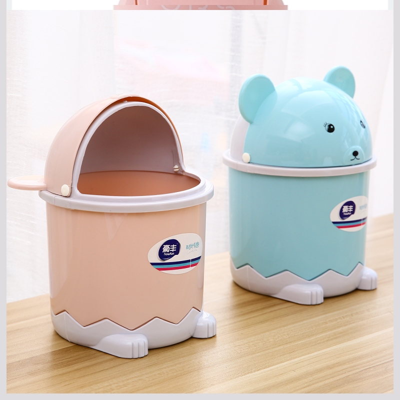 Trash home mini small express it in the desktop basket on the small kitchen table on a web celebrity