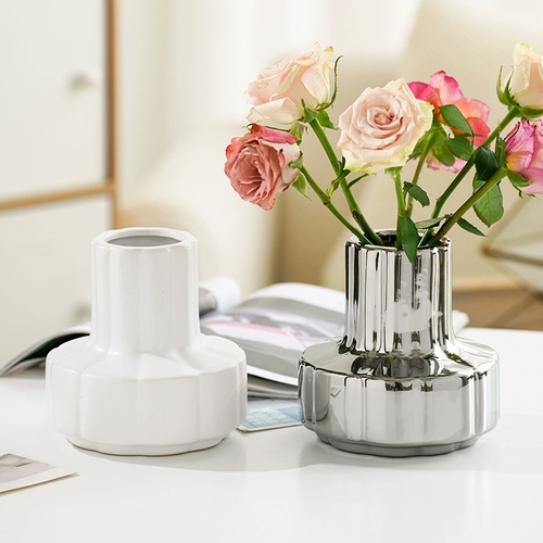 Чистая красная керамическая ваза украшения простые кремы для гостиной ins в стиле цветочный шкаф телевизионный шкаф