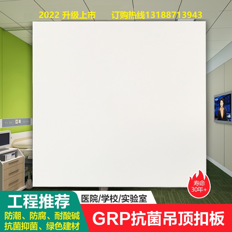 GRP real stone medical antibacterial board ice fire board medical clean board antibacterial board GFK antibacterial board medical ceiling gusset