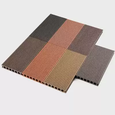 Plastic wood flooring long strip outdoor outdoor waterproof anti-corrosion engineering flooring Park household garden plasticized wood floor