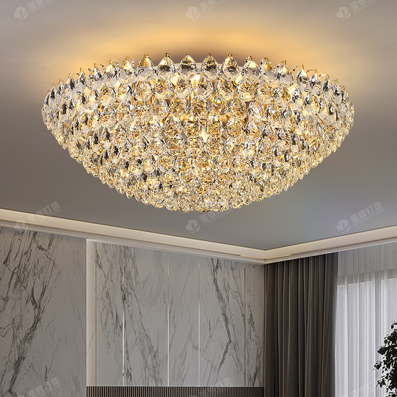 Living Room Main Dining Room Chandelier Crystal 2026 New Model Modern Minimalist Light Luxury Internet Celebrity High-End Lighting Fixtures Imported Crystal