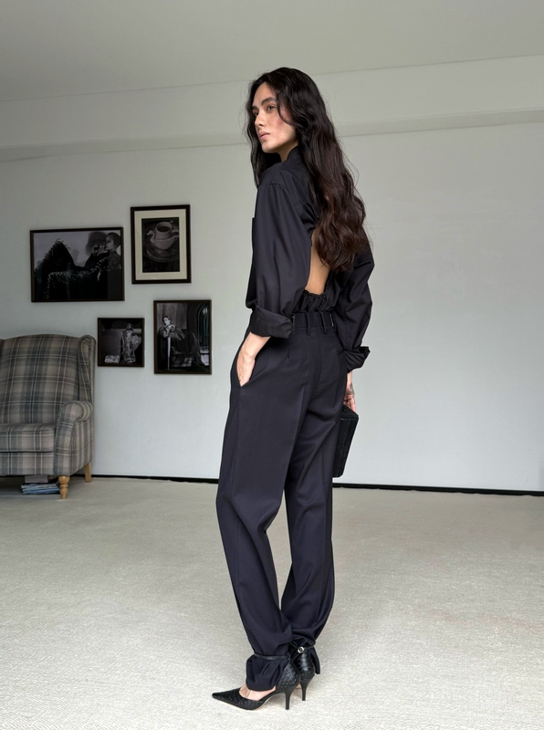 Beauu Spring and Summer Versatile Slim-Fit Mid-Waist Straight Casual Trousers Beauu Spring and Summer Versatile Slim-Fit Mid-Waist Straight Casual Trousers