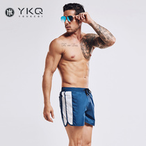  Loose swimming trunks mens fashion quick-drying color matching casual lining trendy seaside resort hot spring beach swimming shorts