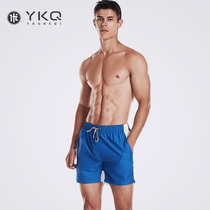  Mens quick-drying beach pants can go into the water for seaside vacation loose lined swimming trunks mens large size hot spring swimming shorts Men