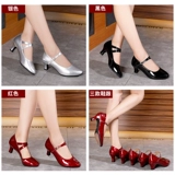 Высокая обувь, танцующие туфли, из натуральной кожи, мягкая подошва