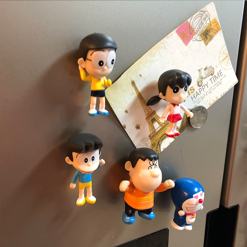 Creative set of Tinder cute machine cat Decorative Fridge Stick Blue Fat-A Dream 3D Cubism Magnet Paper