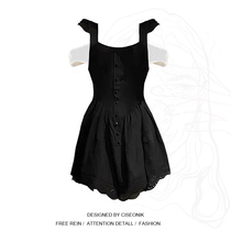 Big Code Women Dress Fat Sister Pure Desire Wind Fake Two Lace Splicing Fish Bone Waist Beauty Hymen Dress Womens Summer Short Dress