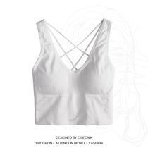 Large size fat sister short vest sling female backless wear design sense niche underwear hot girl top female