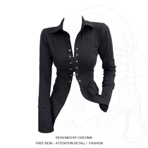 Large size fat mm knitted short long-sleeved v-neck top spring 2022 new design pure desire sexy bottoming shirt