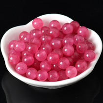 Optimisation of red isoft jade medullary beads semi-finished DIY crystal string beads handmade bracelet necklace accessories matching beads