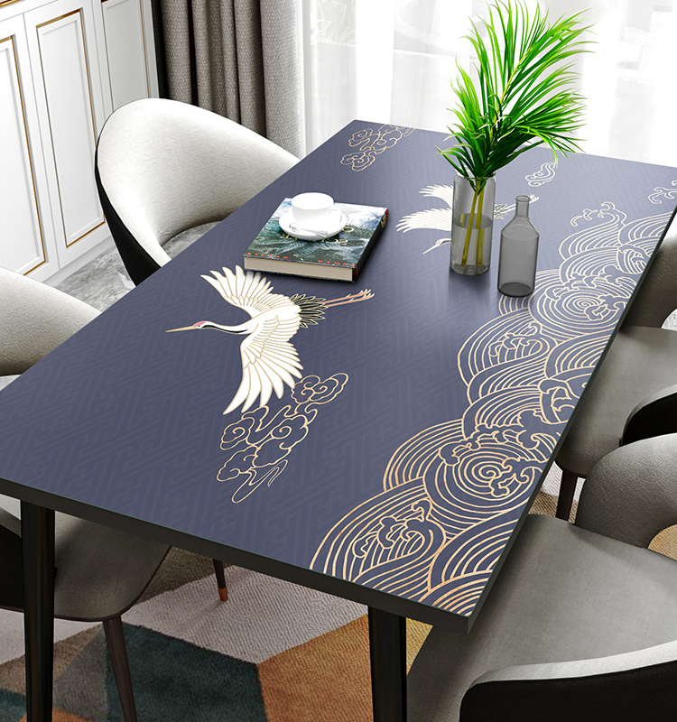 Shangxuan (Q bomb silicone table mat) tasteless tablecloth waterproof and oil-proof disposable Chinese style new Chinese table mat thick
