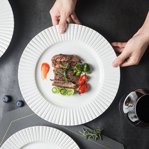 Iheng Nordic style 2021 creative new breakfast plate dessert salad pasta steak Western food home plate