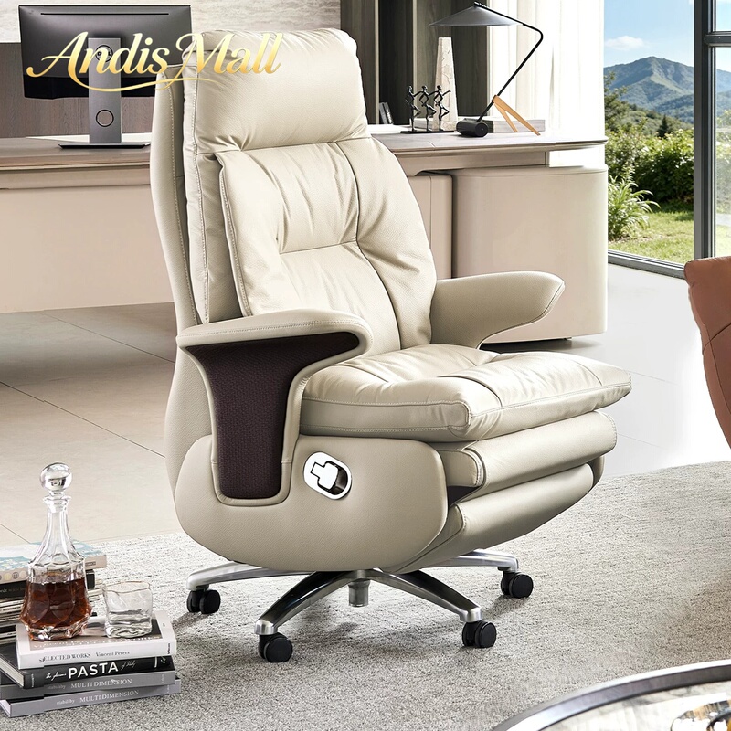 Luxury Office Chair, Executive Chair, Comfortable for Long Sitting, Business Study Computer Chair, Backrest Chair, Simple Modern Style
