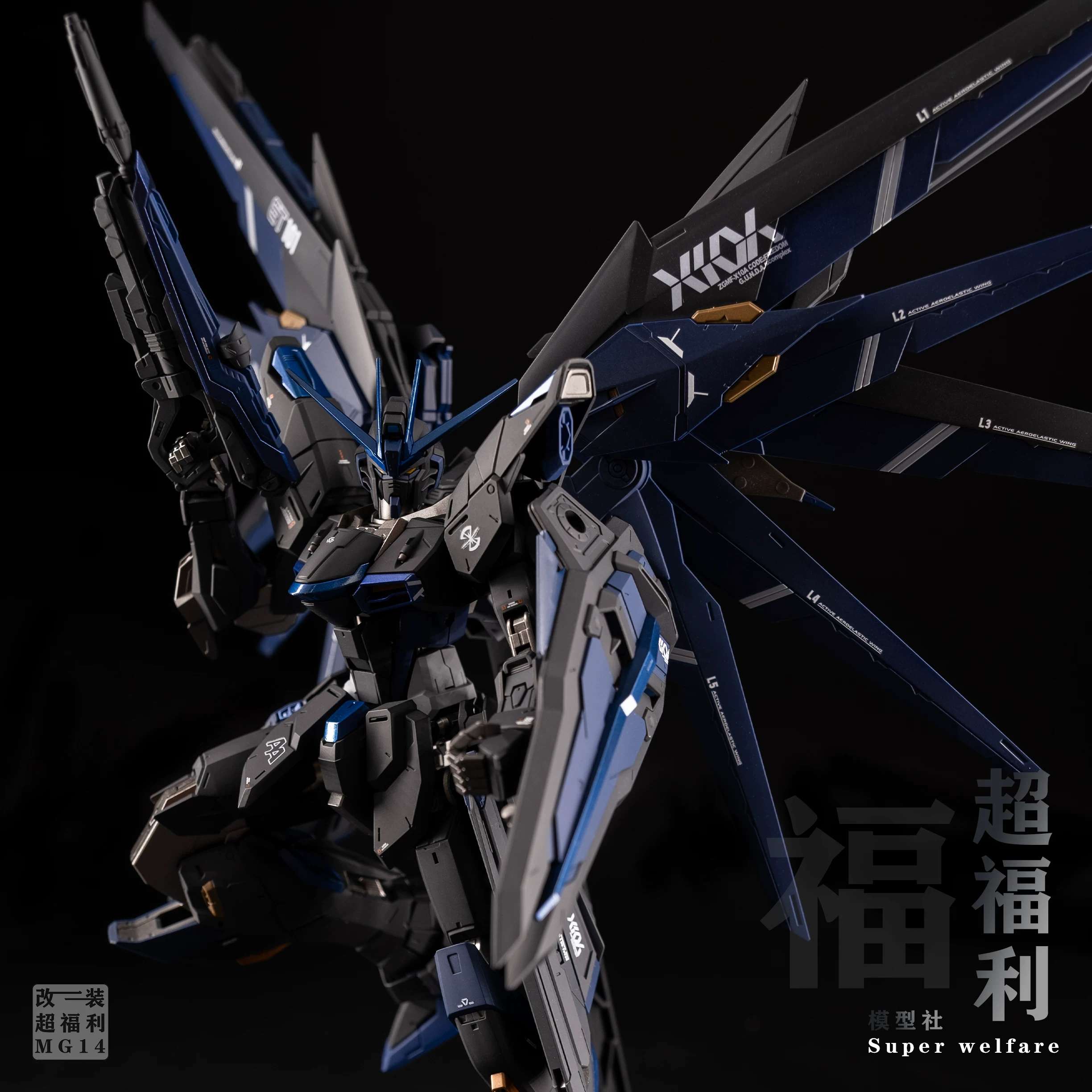MG Freedom Gundam 2.0 Цветная смена Черный Феникс Гандэм Завершенная модель Bandai Подлинная фигура Рекомендовано в качестве подарка