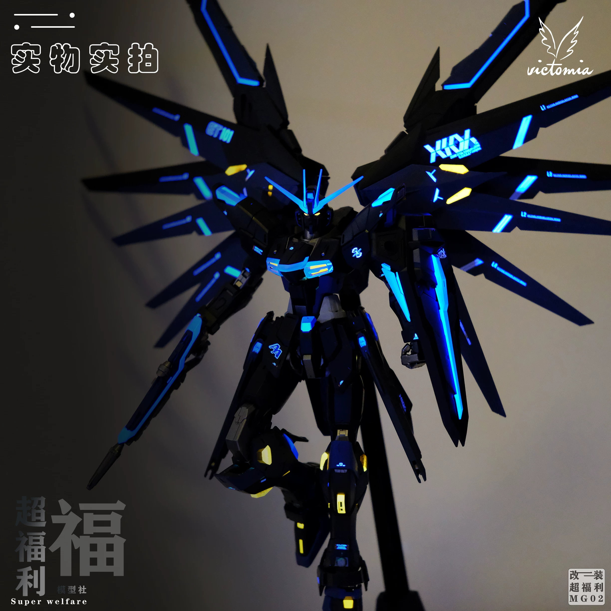 MG Freedom Gundam 2.0 Цветная смена Черный Феникс Гандэм Завершенная модель Bandai Подлинная фигура Рекомендовано в качестве подарка