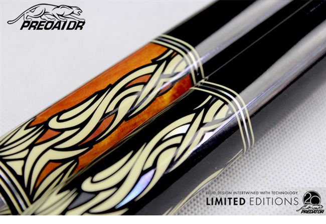 Jaguar Fancy Nine Club American Pool Cue Màu đen Tám Đầu nhỏ Đầu 16 Màu Maple Đầu to Đầu tách - Bi-a