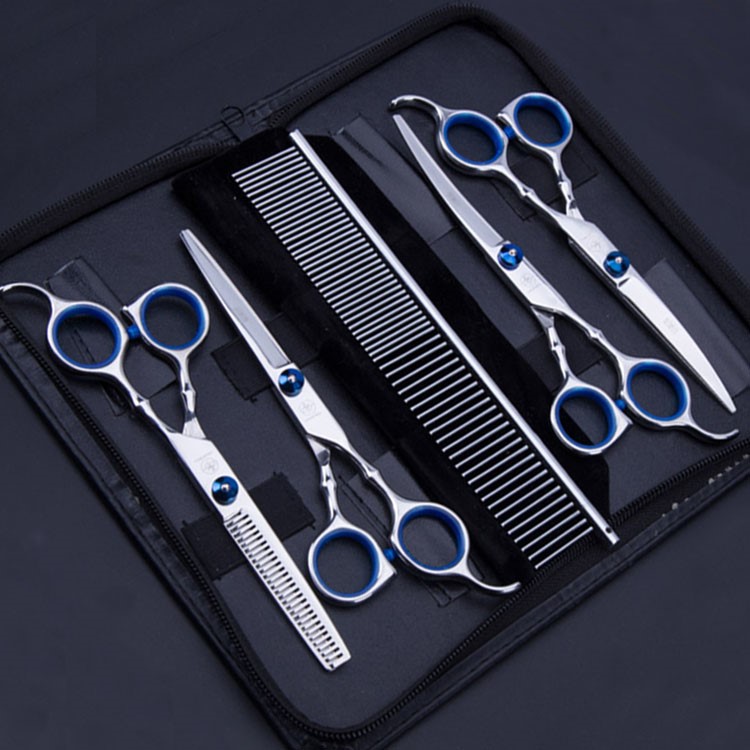 Pet Scissors Beauty Suit Dogs Scissors Hair God Instrumental Supplies Professional Tool Teddy Hairy Dog Hair Bend Cut Tooth Cut