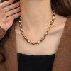 Tiger's Eye Stone Sweater Chain, Autumn and Winter Light Luxury, High-End, Versatile Necklace for Women, 2025 New Niche Accessory