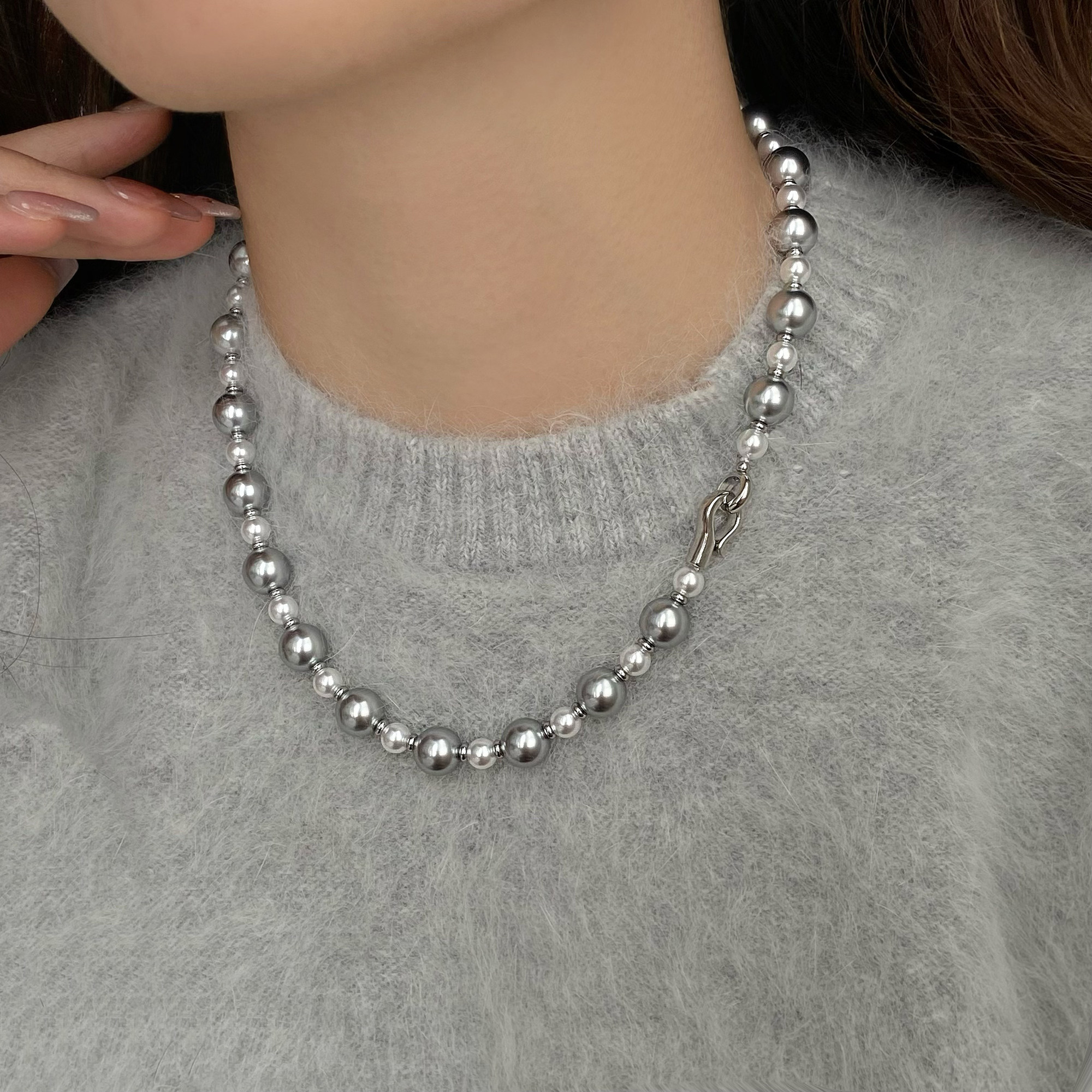 Tiger's Eye Stone Sweater Chain, Autumn and Winter Light Luxury, High-End, Versatile Necklace for Women, 2025 New Niche Accessory