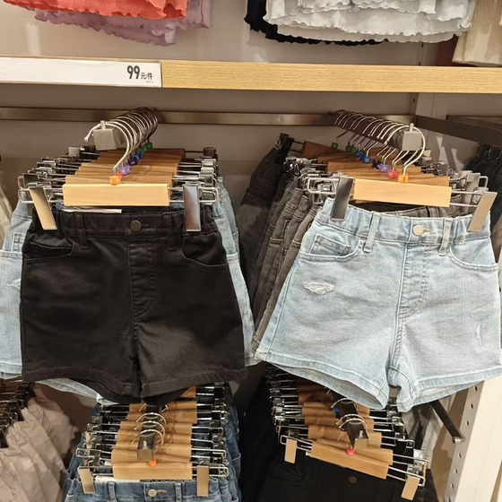 童装/女童24新款松紧短裤水洗产品学生休闲时尚裤子466318/466319