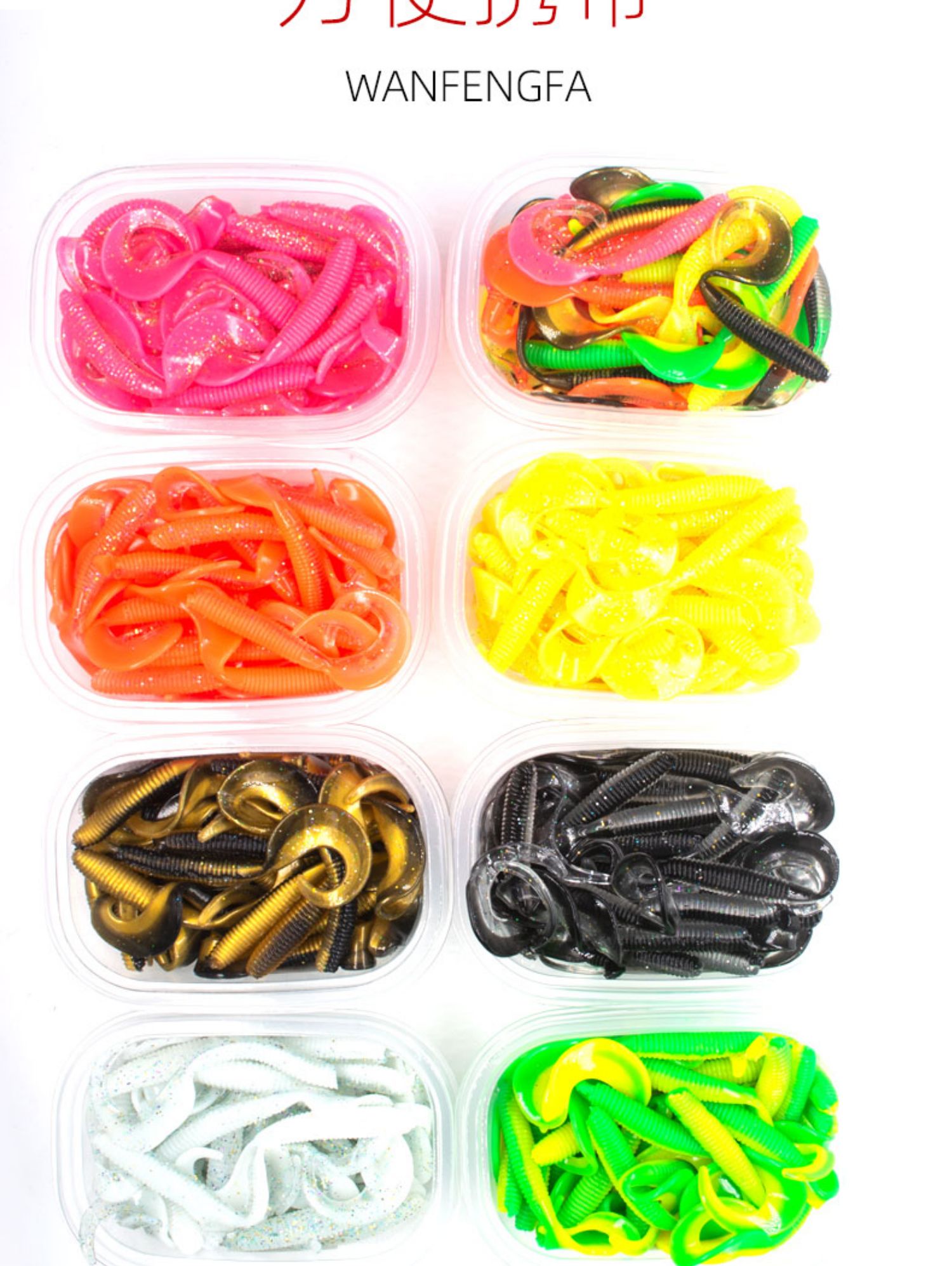 Soft Grubs Fishing Lures Curl Tail Plastics Fresh Water Cod croaker Swimbait Tackle Gear