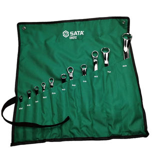 Sata Tools 11 ширхэг бүрэн өнгөлсөн давхар эрэг чангалах түлхүүр 08012