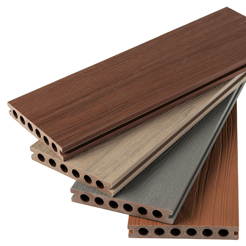 Second-generation co-extrusion plastic wood floor outdoor terrace Garden Balcony Anticorrosive Wooden enclosure patio outdoor splicing wood-plastic plate-Taobao