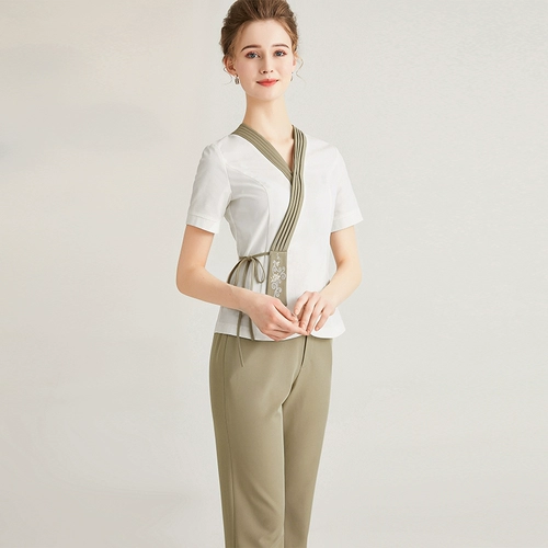 棠越 Летний комбинезон, 2020, для салонов красоты, короткий рукав