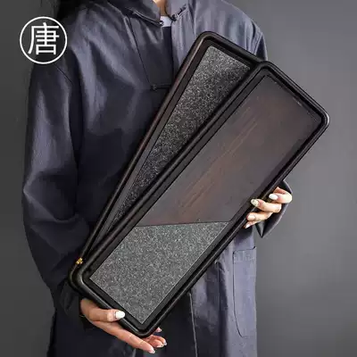 Wujinshi dry bubble tea tray drainage tray solid wood tea table bamboo tea sea Japanese kung fu tea set small light luxury