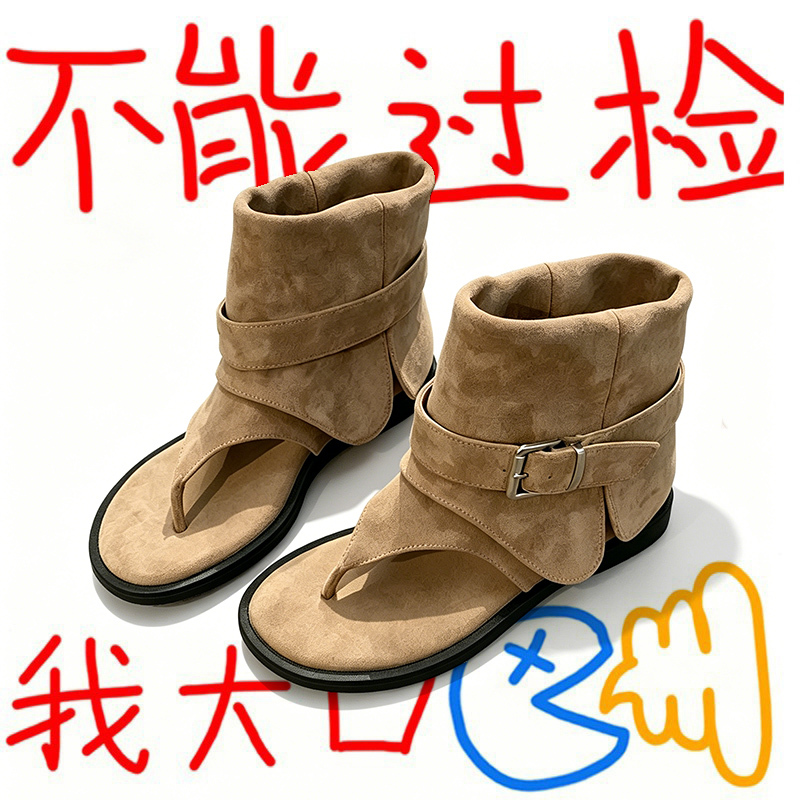 Beautiful Flip-Flop Sandals for Women, Summer 2026 New Niche Cool Boots, Internet Celebrity Hot Style, Slip-On Short Boots