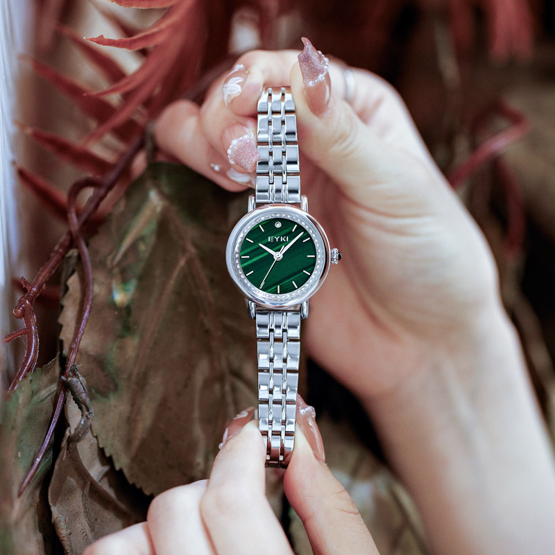 Watch women's light luxury Ache small green watch temperament women's watch brand 2021 new watch women's premium