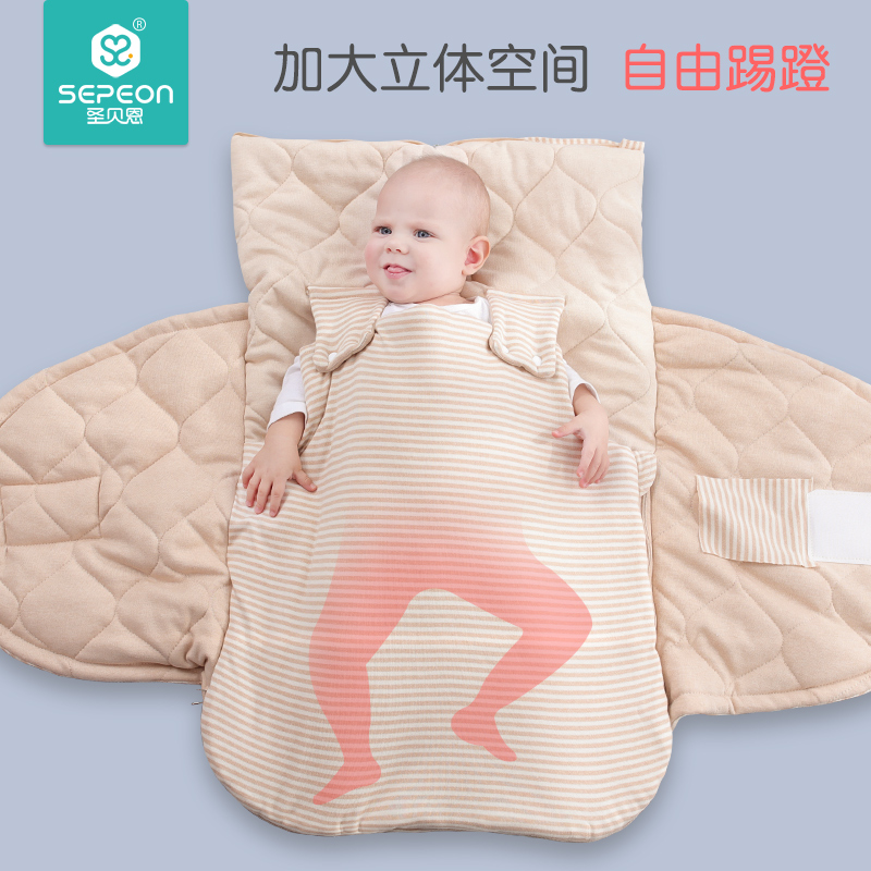 宝宝的贴心小暖炉：四季皆宜的加厚防惊跳婴儿抱被