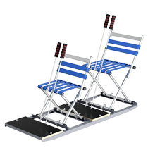 Ice skate car ice sledge back chair sled double outdoor folding ice car children adult winter northeast drift car