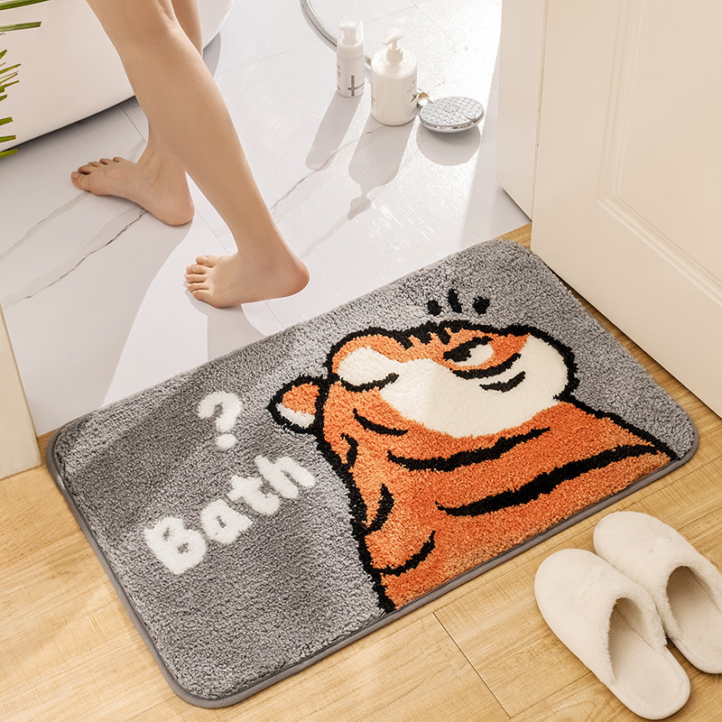 Bathroom absorbent floor mat toilet entrance non-slip mat bedroom entrance door mat toilet bathroom carpet