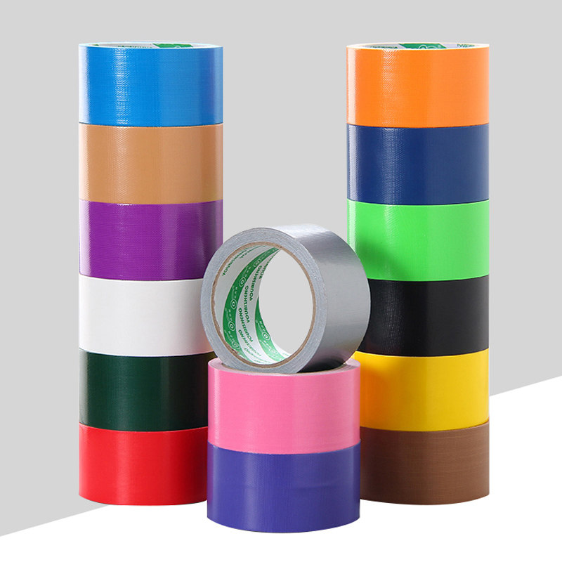 Colored cloth tape single-sided strong red carpet waterproof high-stick carpet tape diy decoration easy to tear red tape