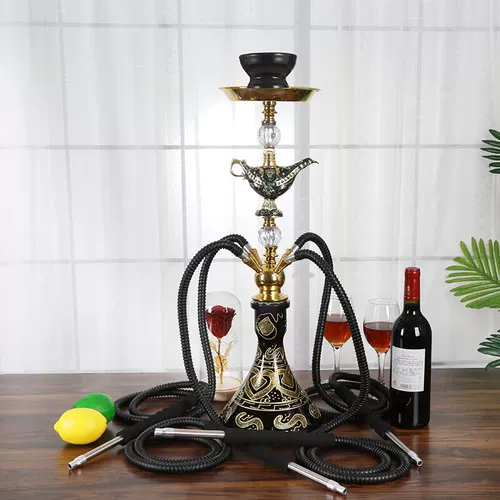 Арабский стеклянный портативный кальян, полный комплект, фруктовый вкус