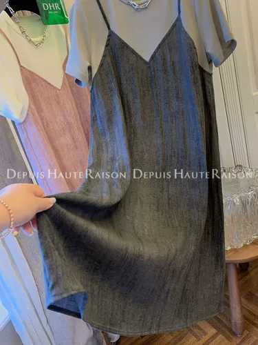 Очень большой комплект, футболка с коротким рукавом, платье, большой размер, подходит для полных девушек, французский стиль, свободный крой