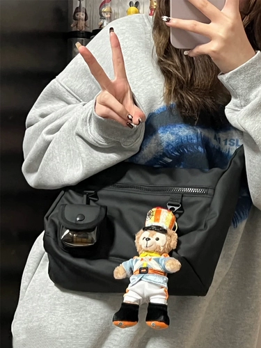 Вместительная и большая нейлоновая сумка через плечо, подходит для студента