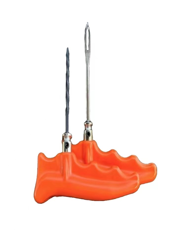 New Motorcycle Tire Repair Tool Set, Portable Vacuum Tire Repair Kit for Electric Vehicles and Motorcycle Travel, Long-Lasting Pure Vulcanized Rubber Strips