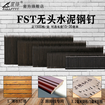 Zhenfeng straight nail small black nail headless steel nail skirting line FST15 FST18 FST25 FST30 FST35