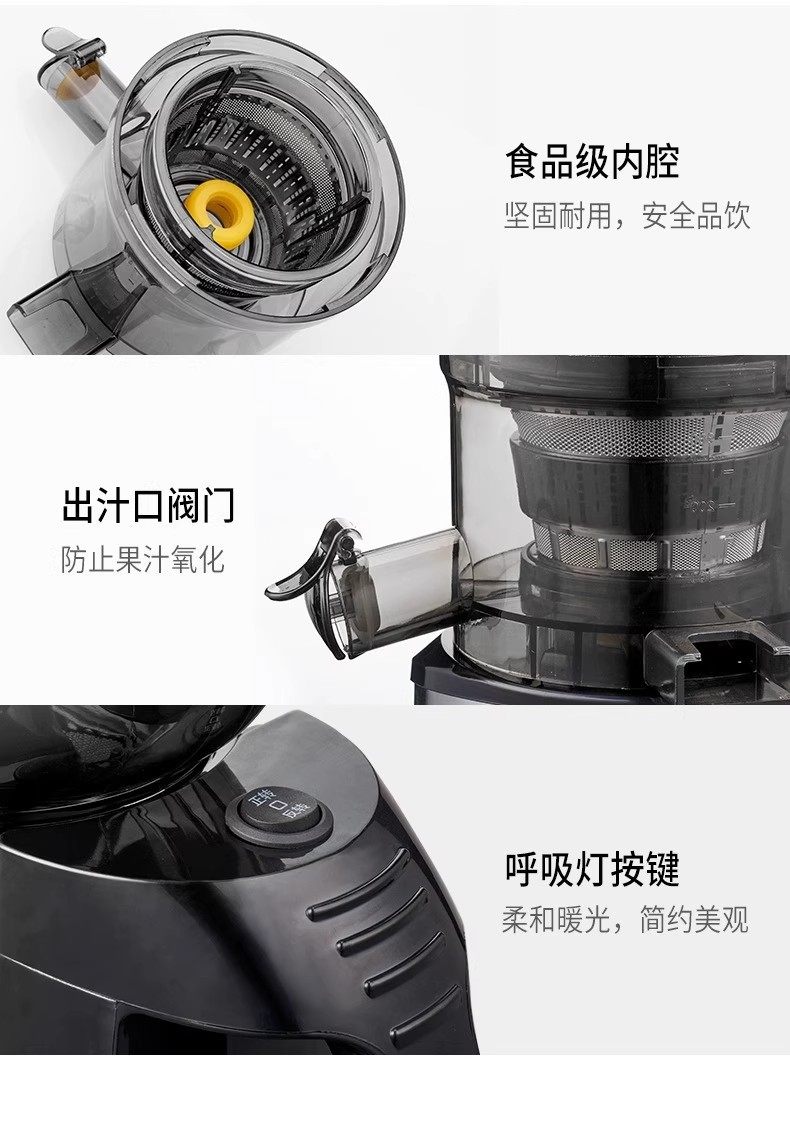 台湾110v美标香港220V英规果蔬榨汁机家用商用渣汁分离自动原汁机详情18