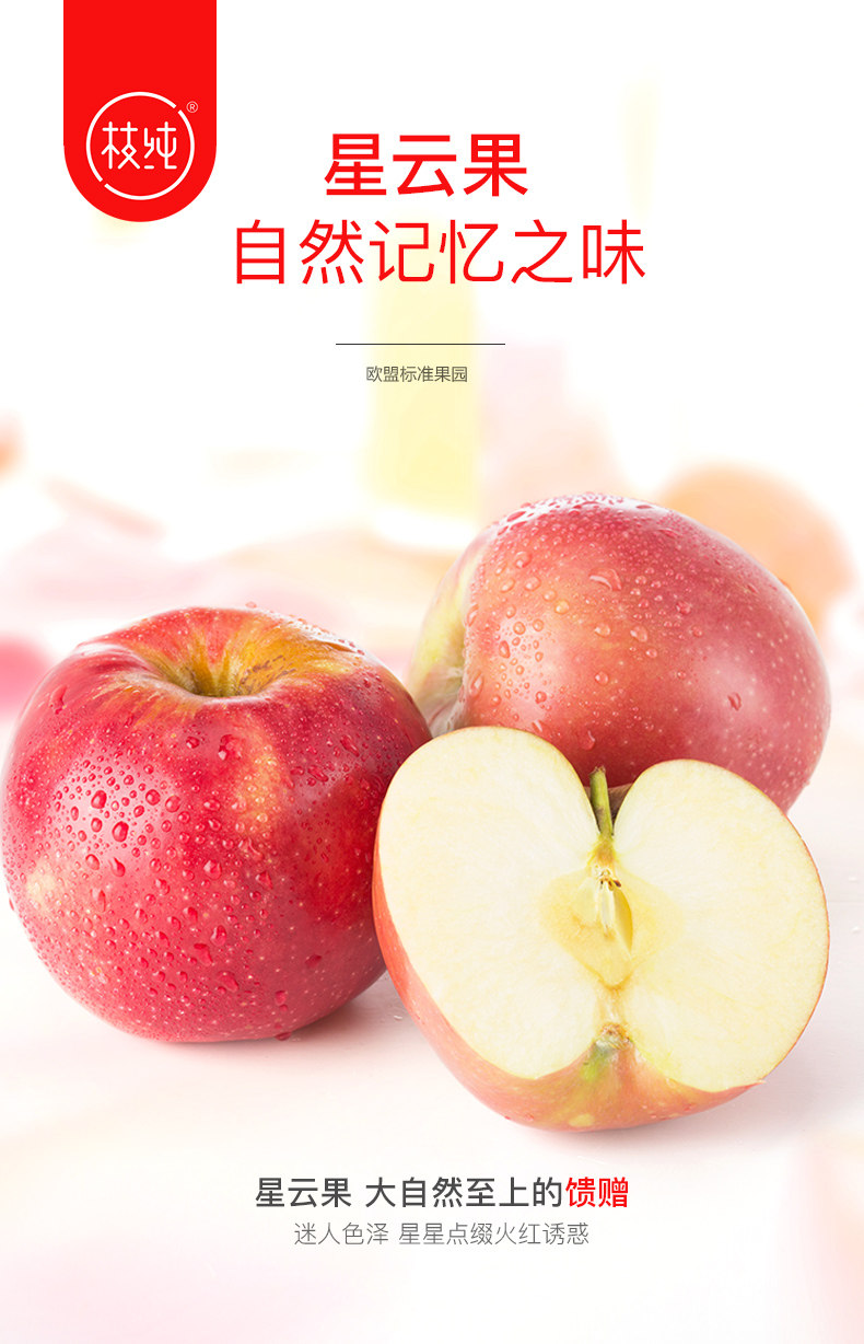 枝纯 美国进口品种 乔纳金苹果 星云果 5斤 天猫优惠券折后￥24.8包邮（￥29.8-5）