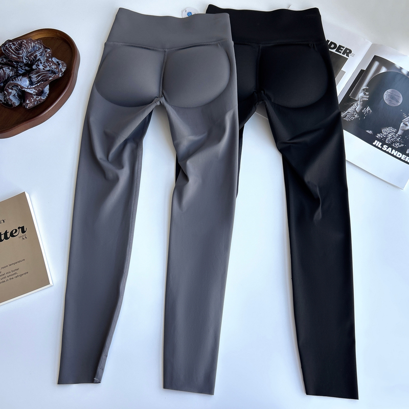 Peach Butt Lifting Fitness Pants, High-Waisted, Lightweight, with Built-In Three-Dimensional Hip Pads, Tummy Control, Slimming Yoga Shaping Leggings