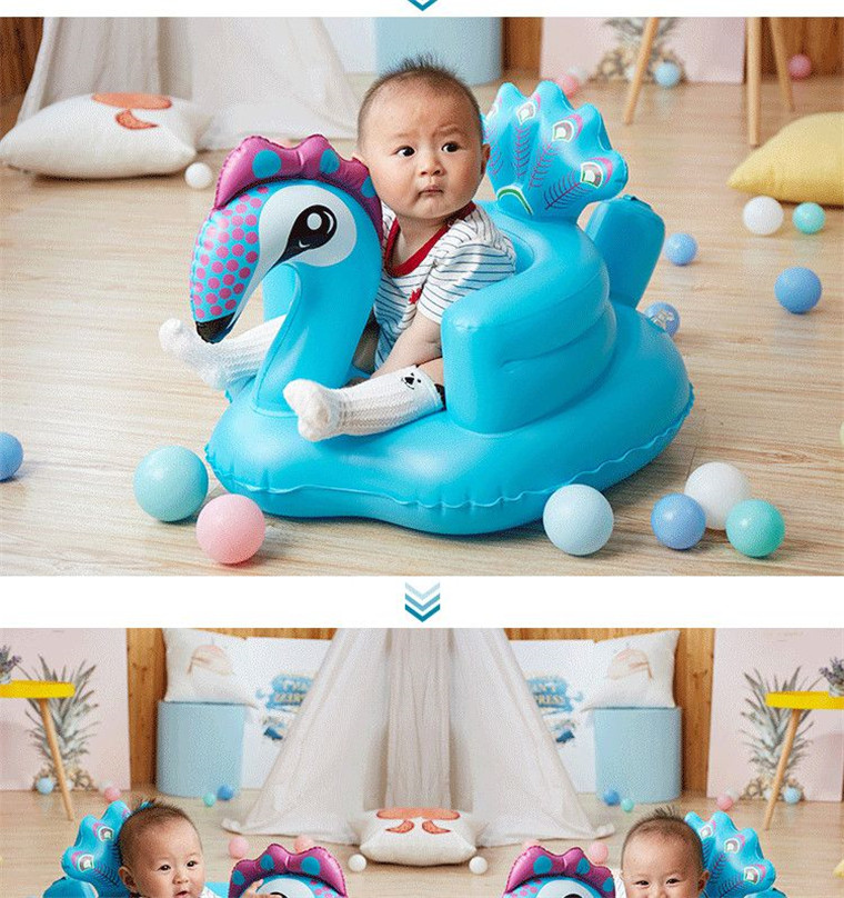 Кресло, Наука 宝宝学坐椅婴儿夏天充气小沙发训练坐椅不伤脊椎餐椅浴凳坐立神器